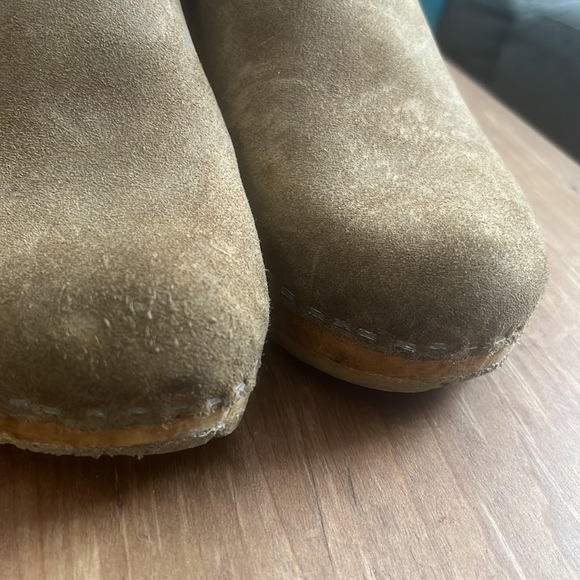 High heel no. 6 suede clogs - Picture 3 of 9